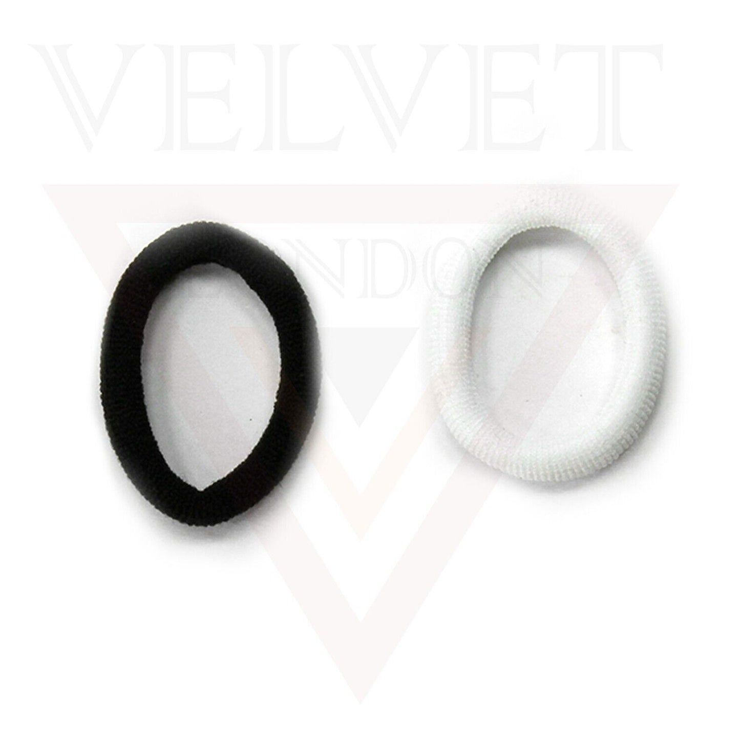 50x Black & White Hair Band Niyyon Bobbles Elastics Ties Baby Girl Headband