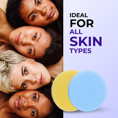 Facial Sponges Reusable Natural Face Sponges Cleansing Mask Sponges Make Up 24PC