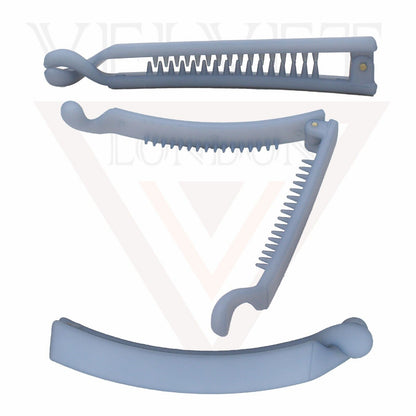 Women's Hairpin Long Banana Clip Catch Ponytail Fish Clip Hair Accessories Girls