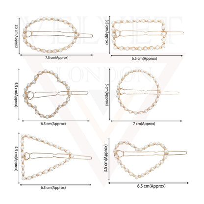 Hair Clips Metal Golden Korean Clips Slider Hair Pin Grips Pins Pearl Snap Clips