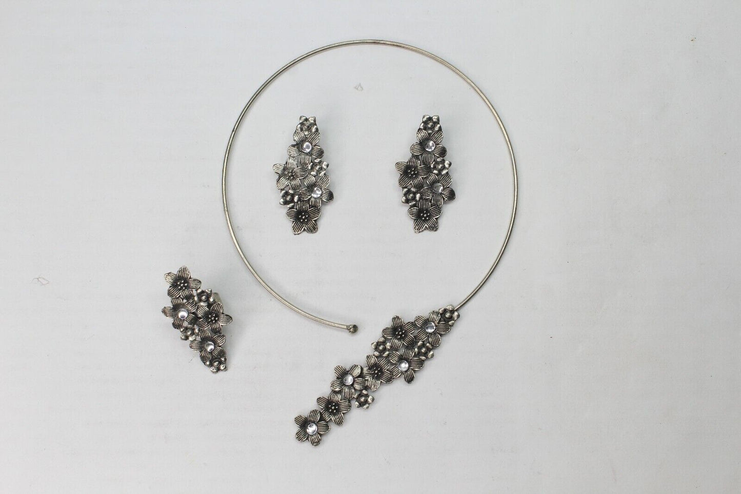 Tribal Antique German Silver Oxidized Traditional Necklace Boho Choker Ethnic UK