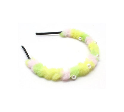 Pearl Hair Bands Fur Headbands Cute Unicorn Hair Hoop Hair Accessories for Girls