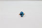 Finger Ring Big Crystal Stone Stretch Rings Golden Oval Diamond Gemstone Ladies