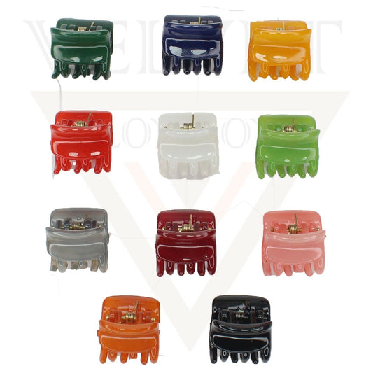 Mini Square Hair Claw Tiny Hair Clip Hair Crab Clamp Hairgrip Non-Slip Barrettes