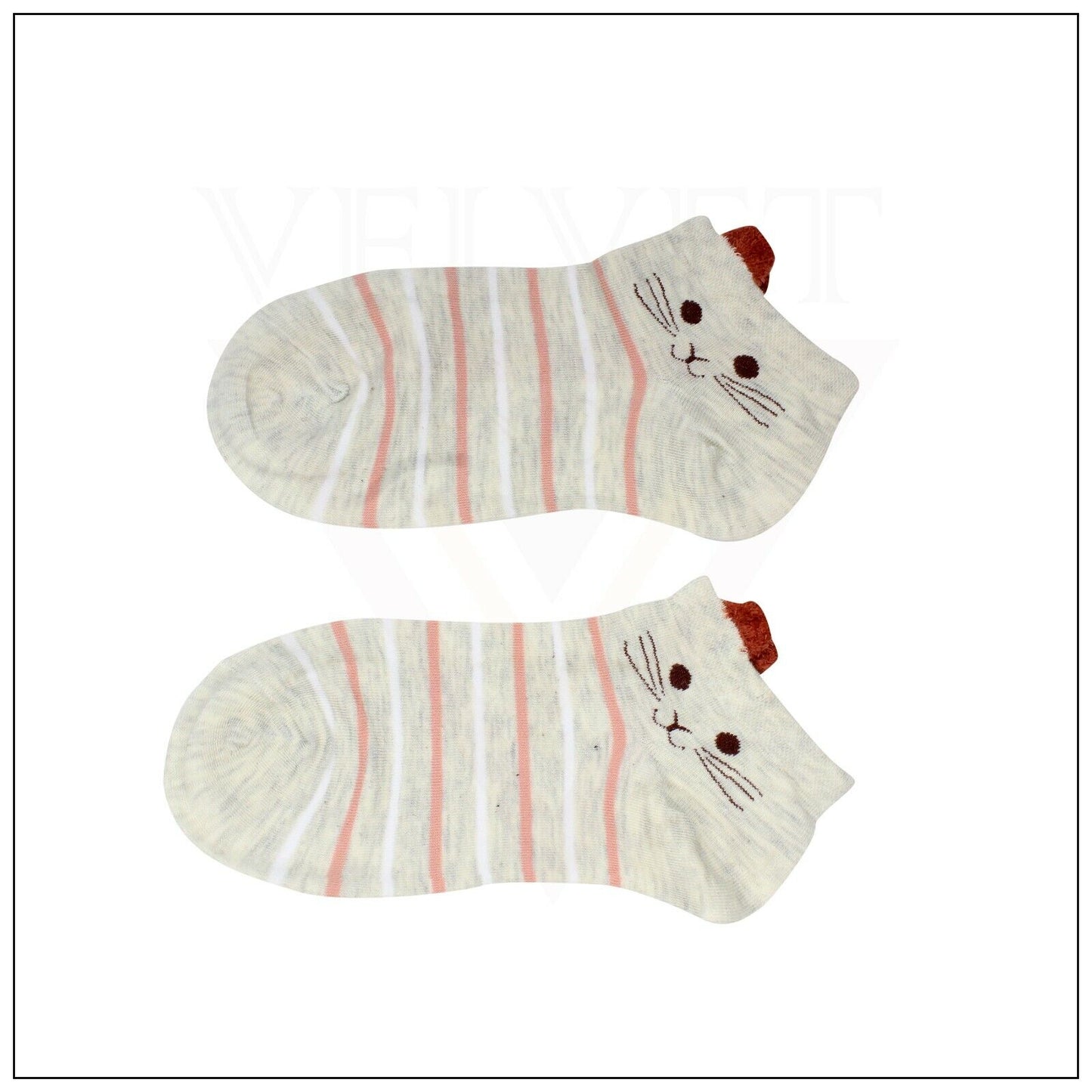 Funky Cotton Funny Animal Crew Socks Cute Rabbit Ear Socks For Women & Girls