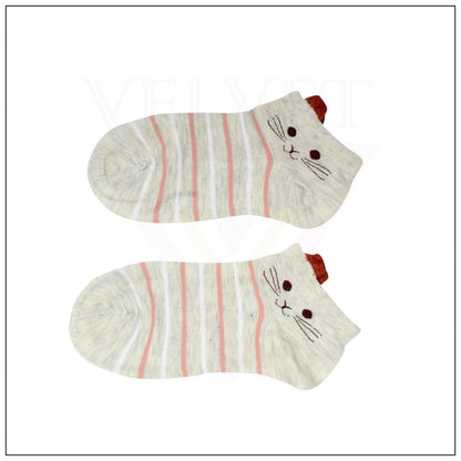 Funky Cotton Funny Animal Crew Socks Cute Rabbit Ear Socks For Women & Girls