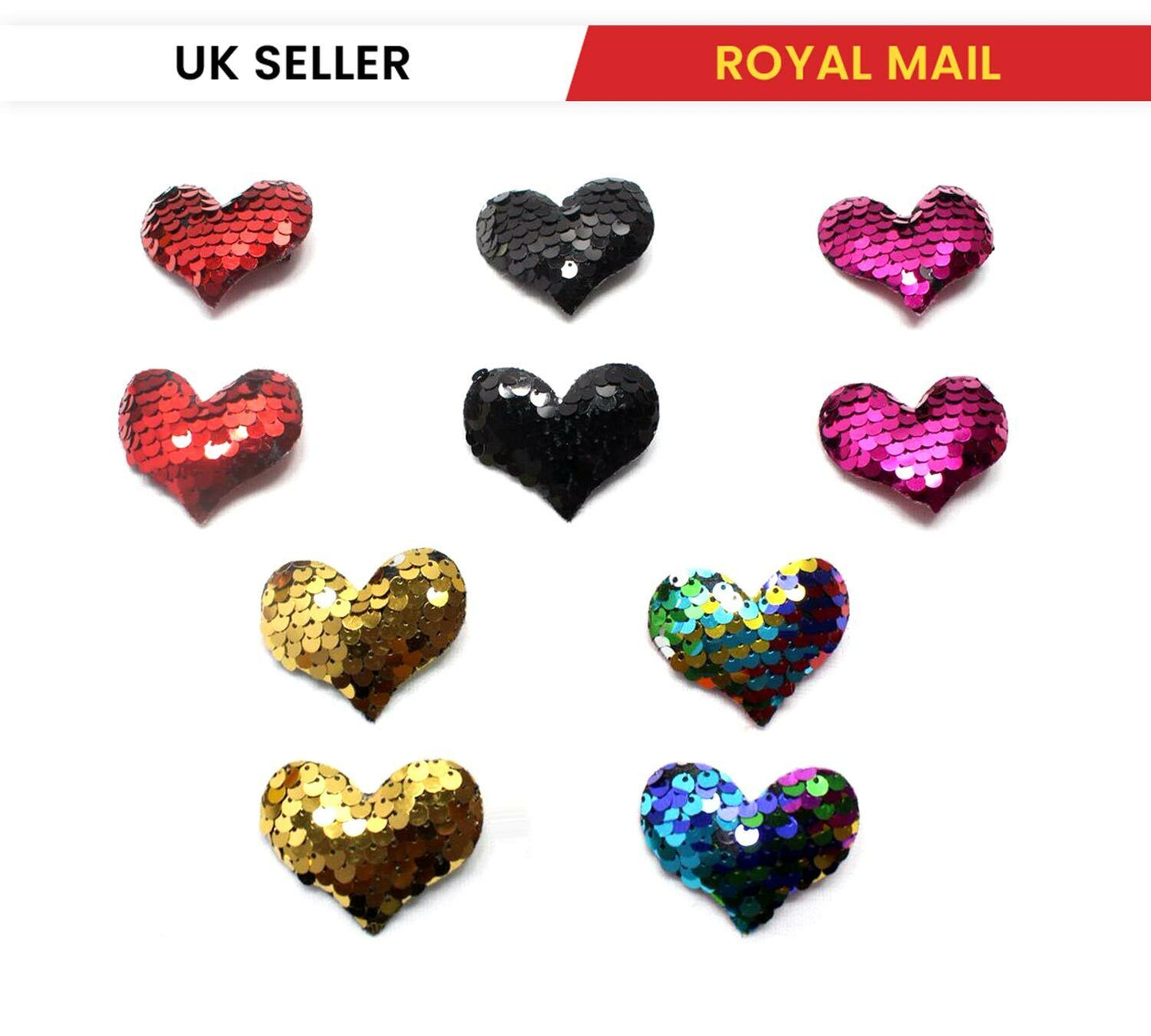 5x Girls Sparkly Pairs Babies Sequence Pin Cute Hair Clips Metal Snap Barrettes 