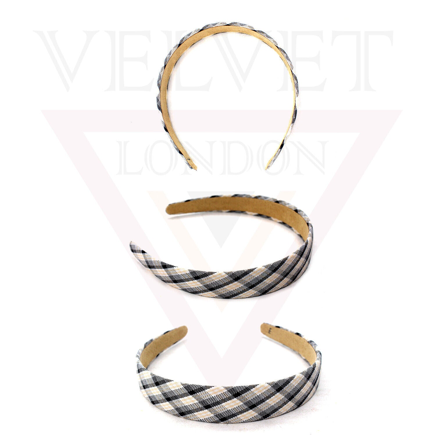 Headband Hair Hoop Chex Designs Hair Bands Non-slip Fabric Cute Outdoor Band