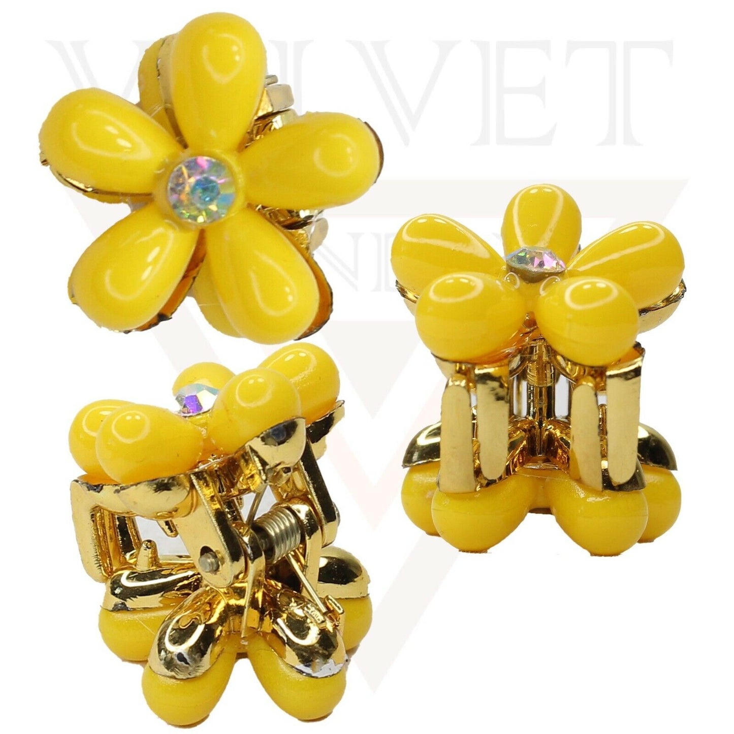 Hair Claw Drop Pearl Flower Non-Slip Mini Claw Hair jaw Clip Barrettes Hair Pins