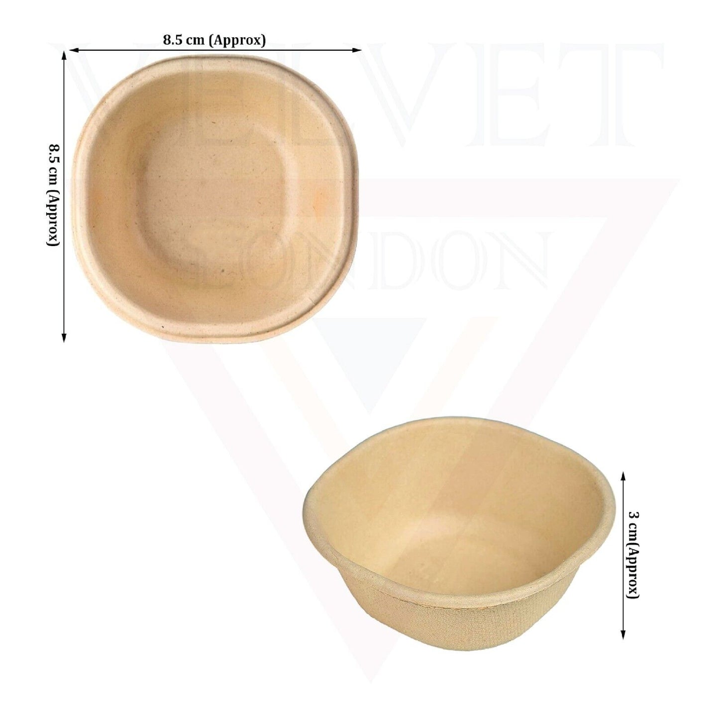 Disposable Bagasse Bowls Soup Salad Dessert Bowl Sturdy Paper Bowls for Hot Food