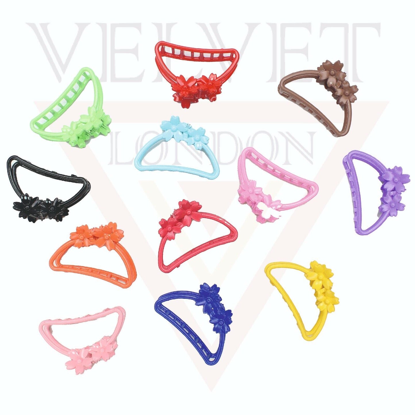 Matte Hair Claw Clip Metal Flower Clutcher Non-slip Frosted Barrette Jaw Clamp