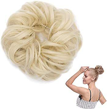 Curly Messy Bun Hair Piece Bobble Scrunchie Lady Natural Fake Hair Extensions
