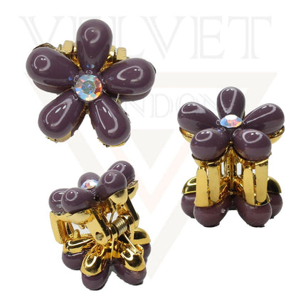 Hair Claw Drop Pearl Flower Non-Slip Mini Claw Hair jaw Clip Barrettes Hair Pins