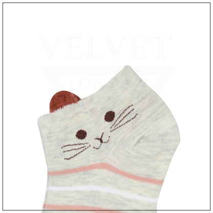 Funky Cotton Funny Animal Crew Socks Cute Rabbit Ear Socks For Women & Girls