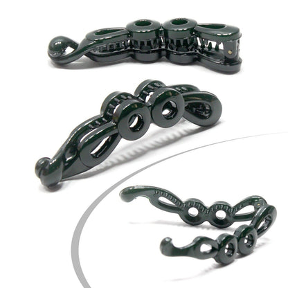 Twist Banana Hair Clip Barley French Glossy Fishtail Comb Ponytail Holder Pins