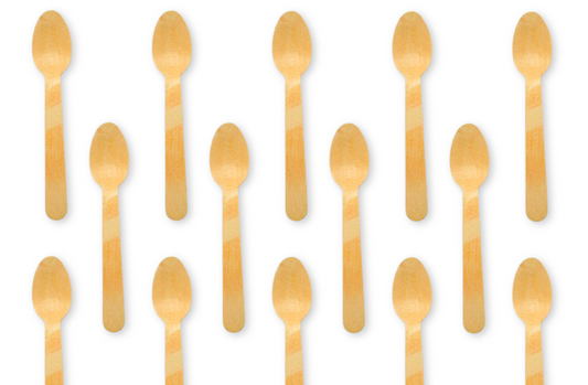 Wooden Cutlery Spoon Biodegradable Disposable Wood for Catering Birthday Parties