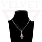 Fashion Silver Evil Eye Charm Pendant Chains Necklace Stylish Oxidised Beachwear