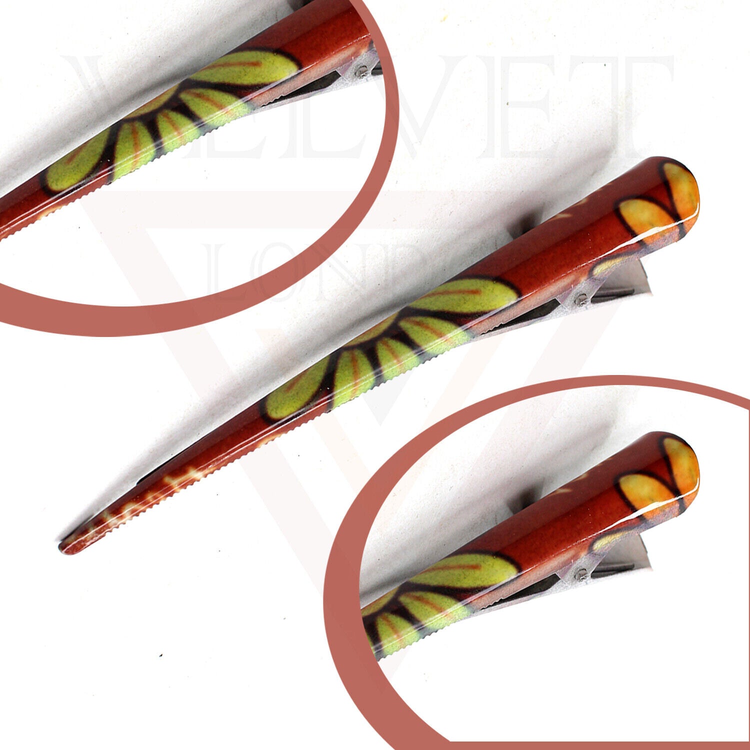 Hair Clip Duckbill Flower Metal Crocodile Barrettes Teeth Long Styling Hair Clip