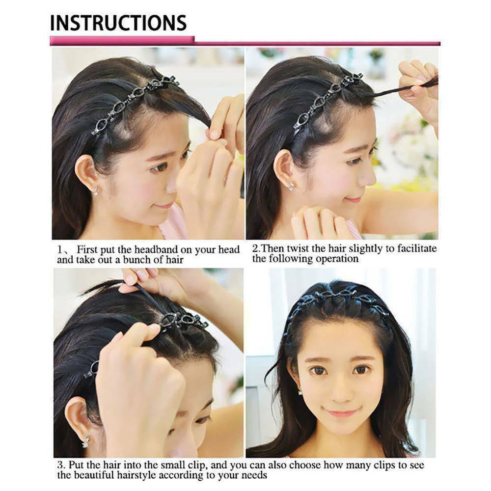 Twist Hair Clips Magic Hair Band Hairstyle Hairpin Headband Barrette Braid Tool