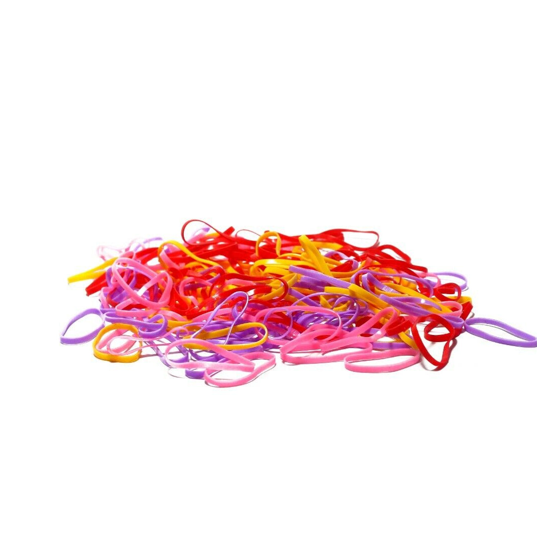 50x Rubber Bands Small Hair Band Multicolour Elastic Braids Braiding Plaits