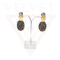 Drop Earrings Stud Earring Dangle Crystal Rhinestone Glitter Black Ear Jewellery