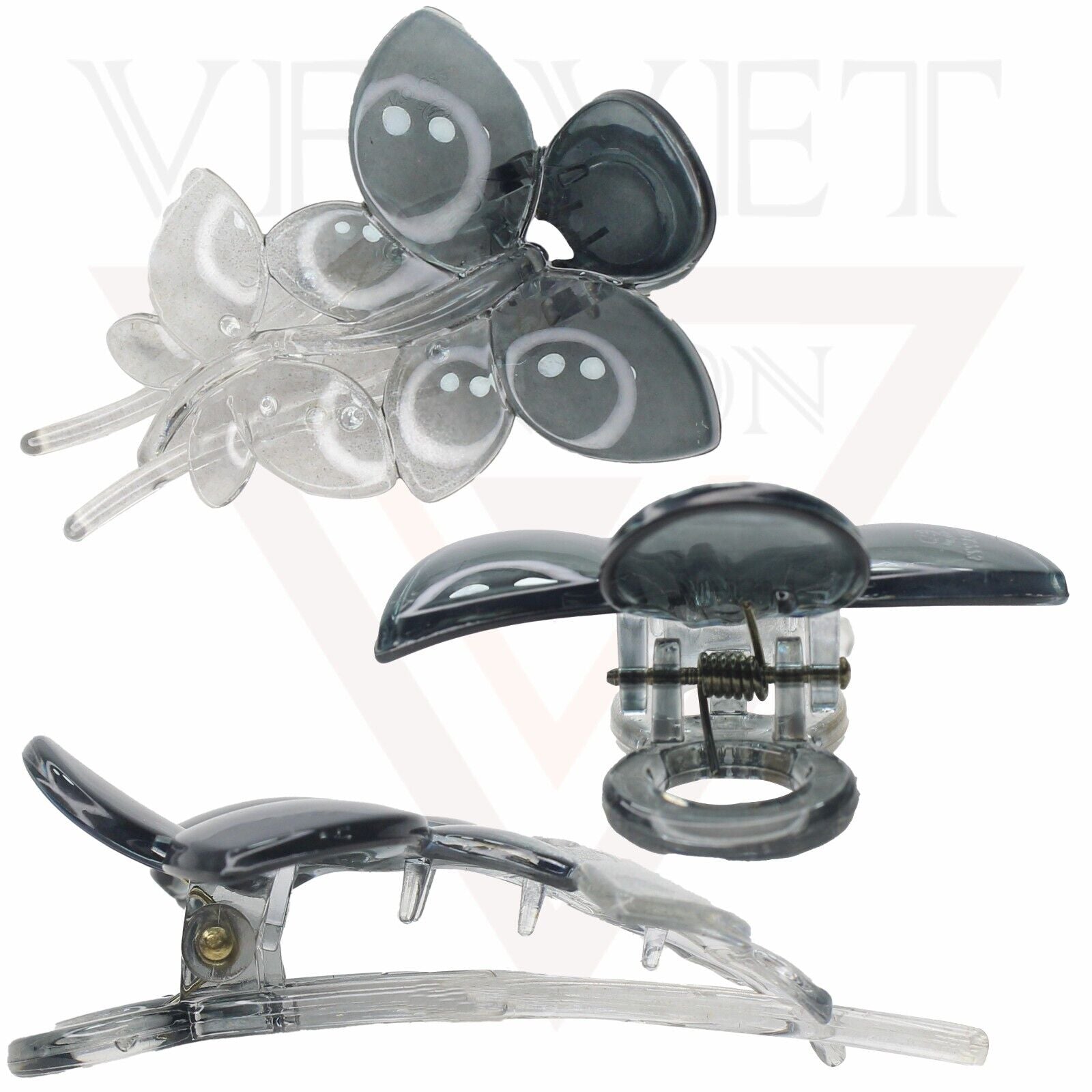 French Hair Claw Non-Slip Korean Clutchers Jaw Clamp Clips Hari Accessories