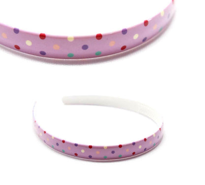 Doted Print Hair Bands Headband With Teeth Hair Hoop Non-slip Gripper Headwears