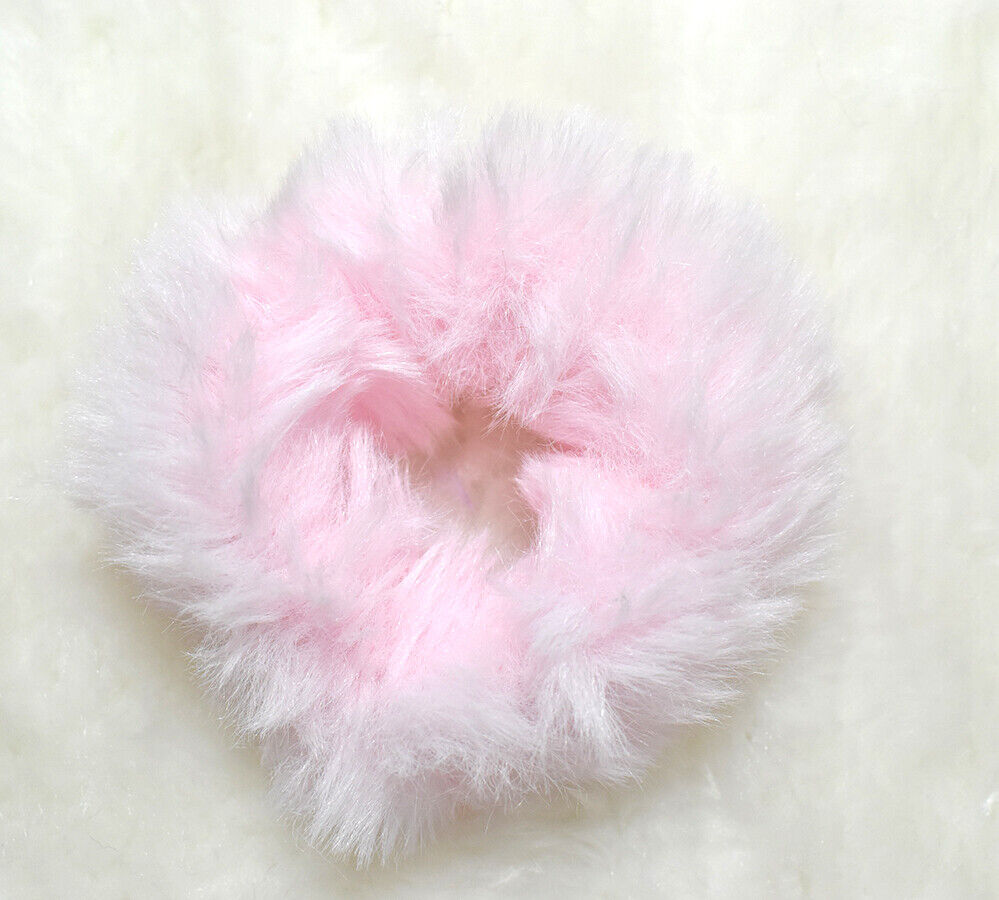 Faux Fur Hair Tie Rope Plush Hair Scrunchies Elastic Hair Bands Ponytail Holder