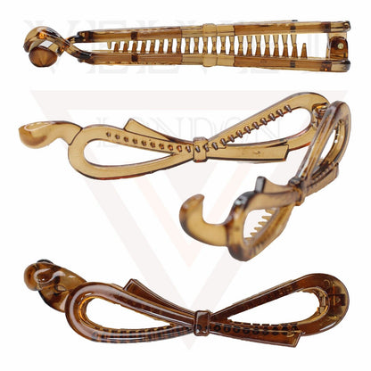 French Hair Clip Banana Pin Ponytail Holder Non-Slip Comb Clamp Clips Barrattes