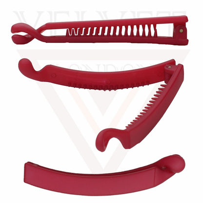 Women's Hairpin Long Banana Clip Catch Ponytail Fish Clip Hair Accessories Girls