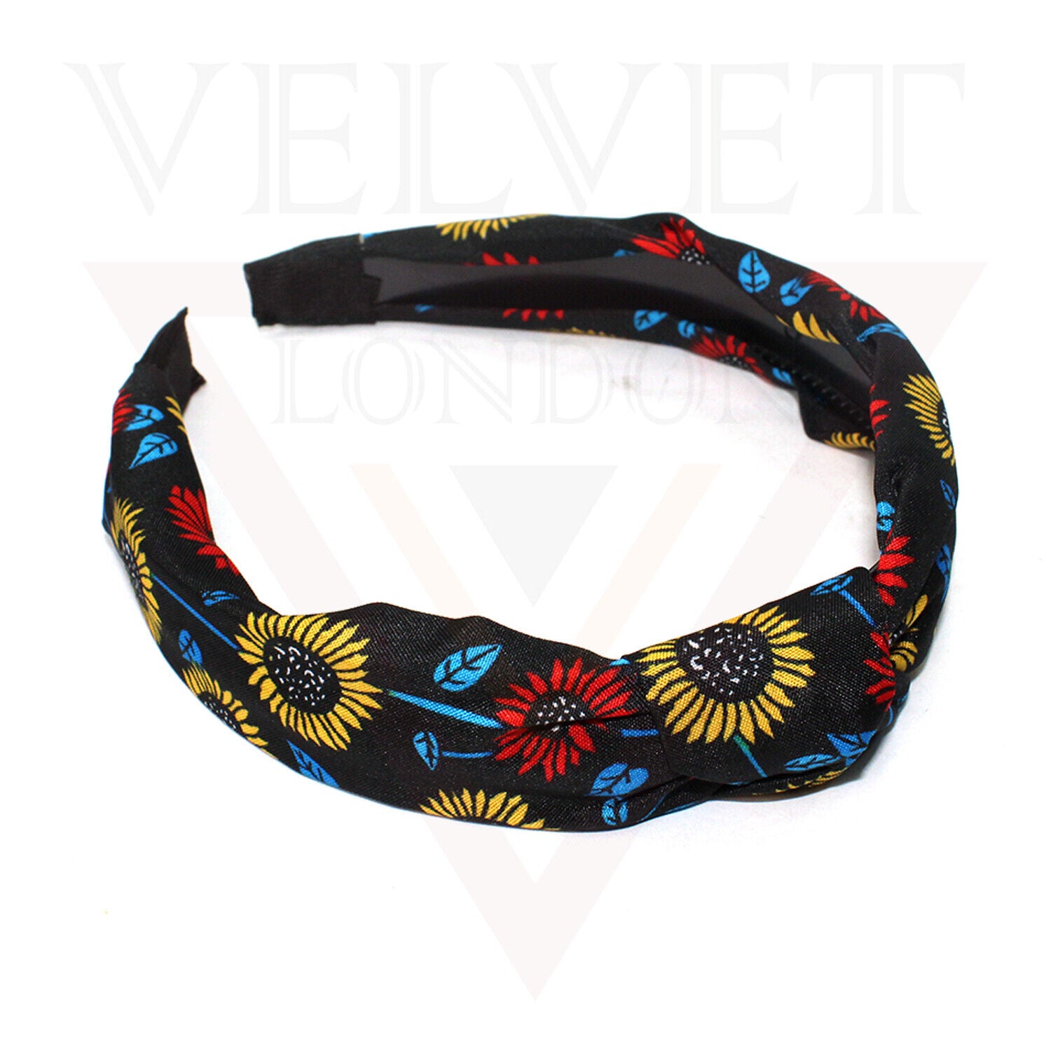 Fabric Headbands Hair Bands Flower Print Elastic Head Wrap Cute Knot Hair Hoop