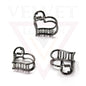 Heart Shape Hair Claws Metal Hair Jaw Clips Non-Slip Big Clutcher Barrattes Claw