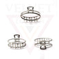 Hair Claw Clips Meta Hair Clamp Oval Shape Non-Slip Barrette Hair Accessories