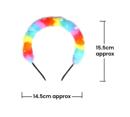 Pearl Hair Bands Fur Headbands Cute Unicorn Hair Hoop Hair Accessories for Girls