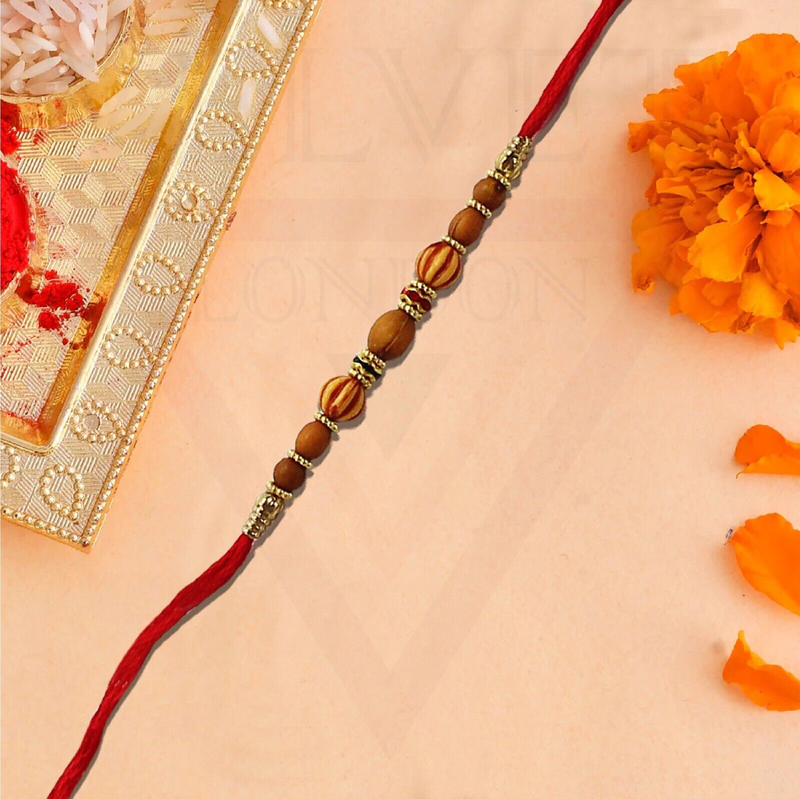 Rakhi Thread for Brother 12pc Raksha Bandhan Handmade Beaded Simple Rakhee