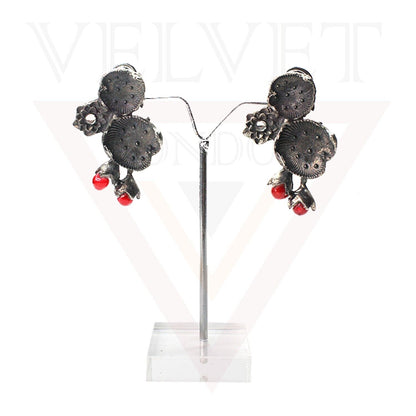 Jewellery Sets Antique Oxidized Traditional Boho Ethnic Necklace Earrings Ring