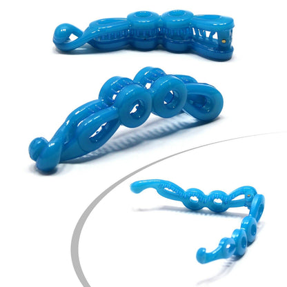 Twist Banana Hair Clip Barley French Glossy Fishtail Comb Ponytail Holder Pins