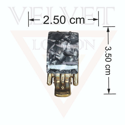 Hair Claw Clips Marble French Style Hair Jaw Golden Kimono Clips Clamp Barrette