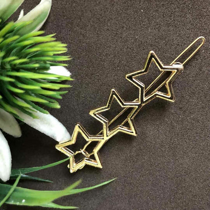 Golden Hair Clip Metal Hair Pin French Sliders Minimalist Clip Barrettes Grips 