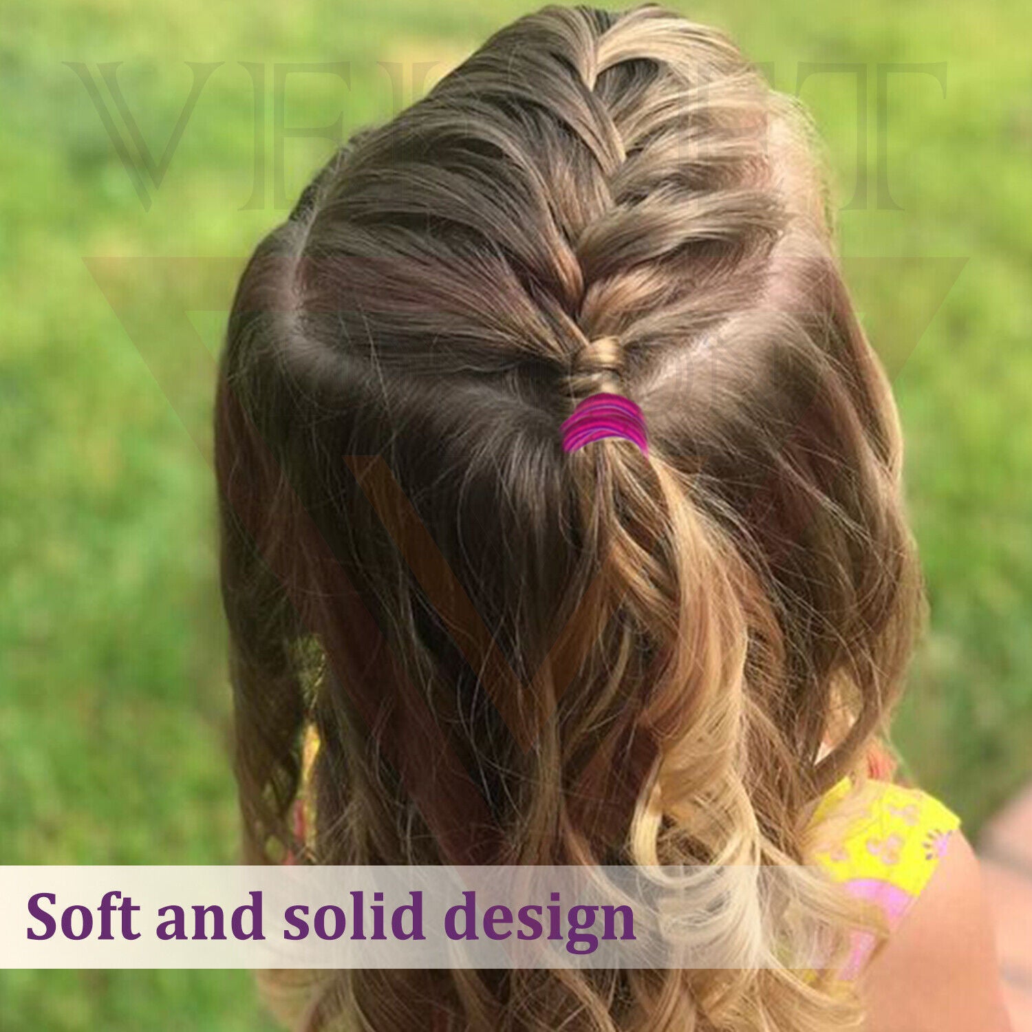 50x Colourful Rubber Bands Children Elastic Hair Bands Rope Hair Ties Ponytail 