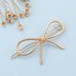 Golden Hair Clip Metal Hair Pin French Sliders Minimalist Clip Barrettes Grips 