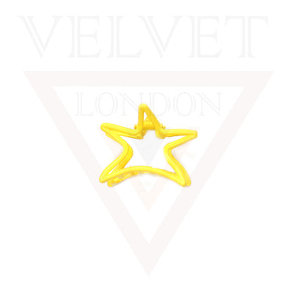 Metal Hair Claw Clips Matte Hair Clamp Star Barrette Frosted Jaw Accessories