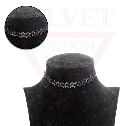Retro Style Tattoo Necklace Stretch Elastic Choker Classic Stretch For Girls 