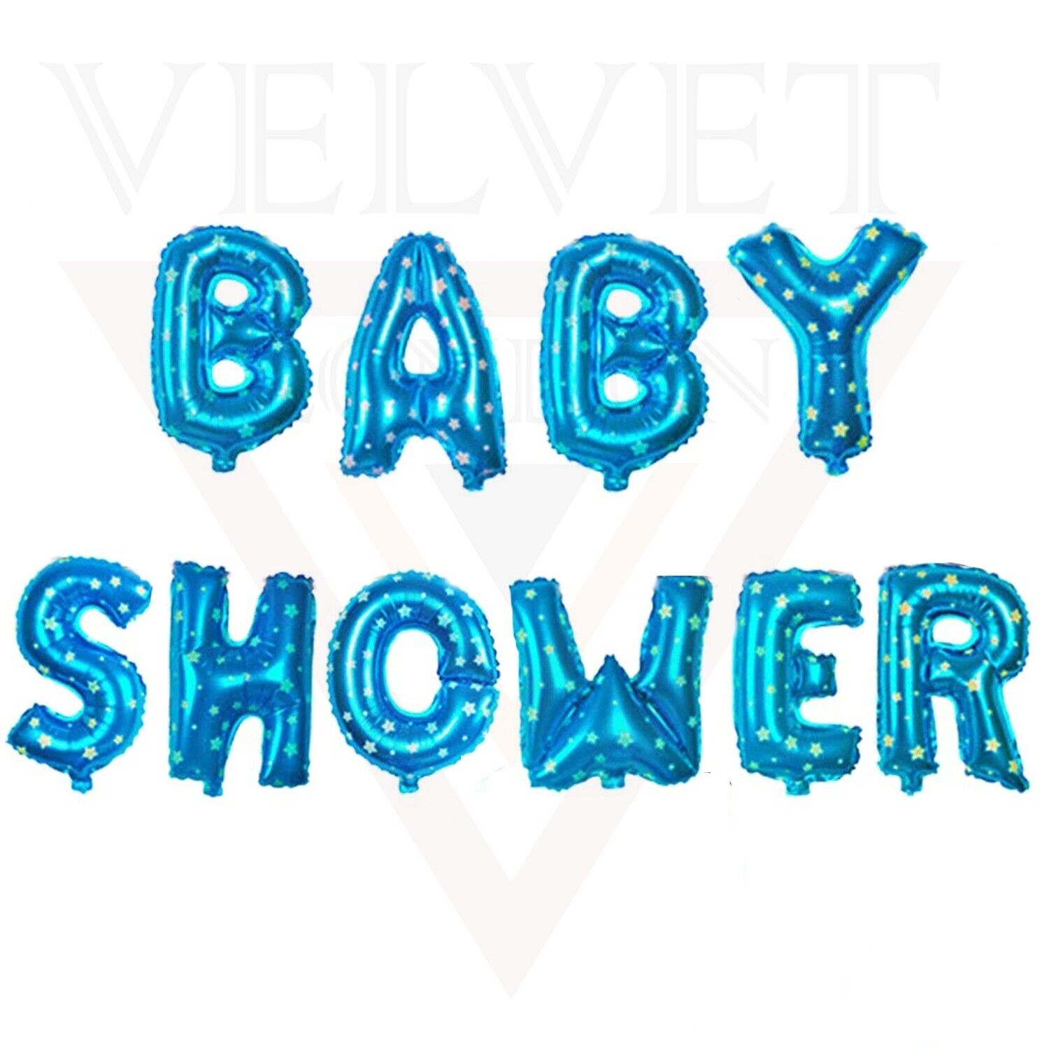 Baby Shower Balloons Banner Blue Baby Shower Baby Boy Foil Balloons Decorations