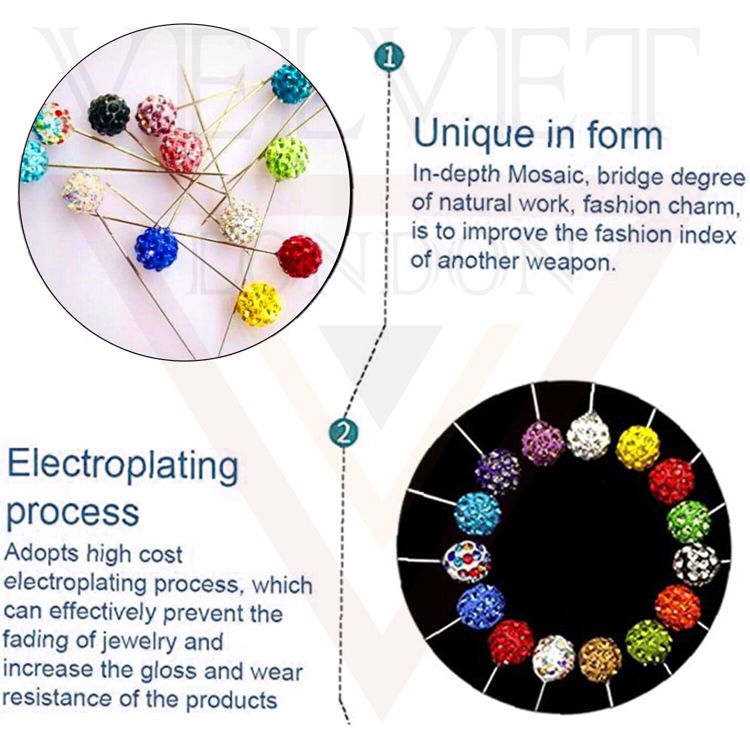 12x Hijab Pins Muslim Brooch Pin Safety Scarf Pin Colourful Crystal Bal Stick UK