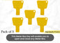 Meter Box Key Yellow Triangular Utility Plastic Meter Keys Cupboard Cabinet