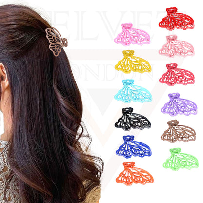 Metal Hair Claw Clips Frosted Hair Clamp Butterfly Matte Clutcher Hair Jaw Claw