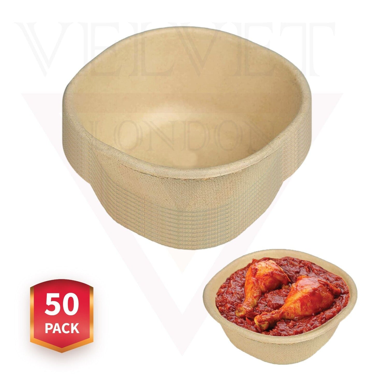 Disposable Bagasse Bowls Soup Salad Dessert Bowl Sturdy Paper Bowls for Hot Food