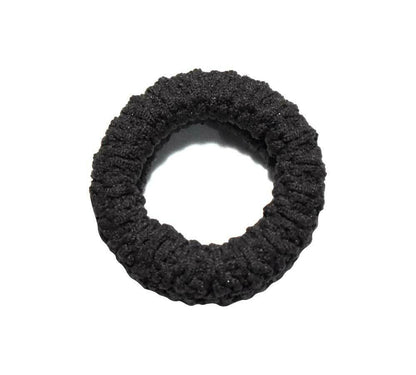 6x Elastic Scrunchie Dark Soft Hair Bands Ties Ponytail Holder Rubber Band Girls