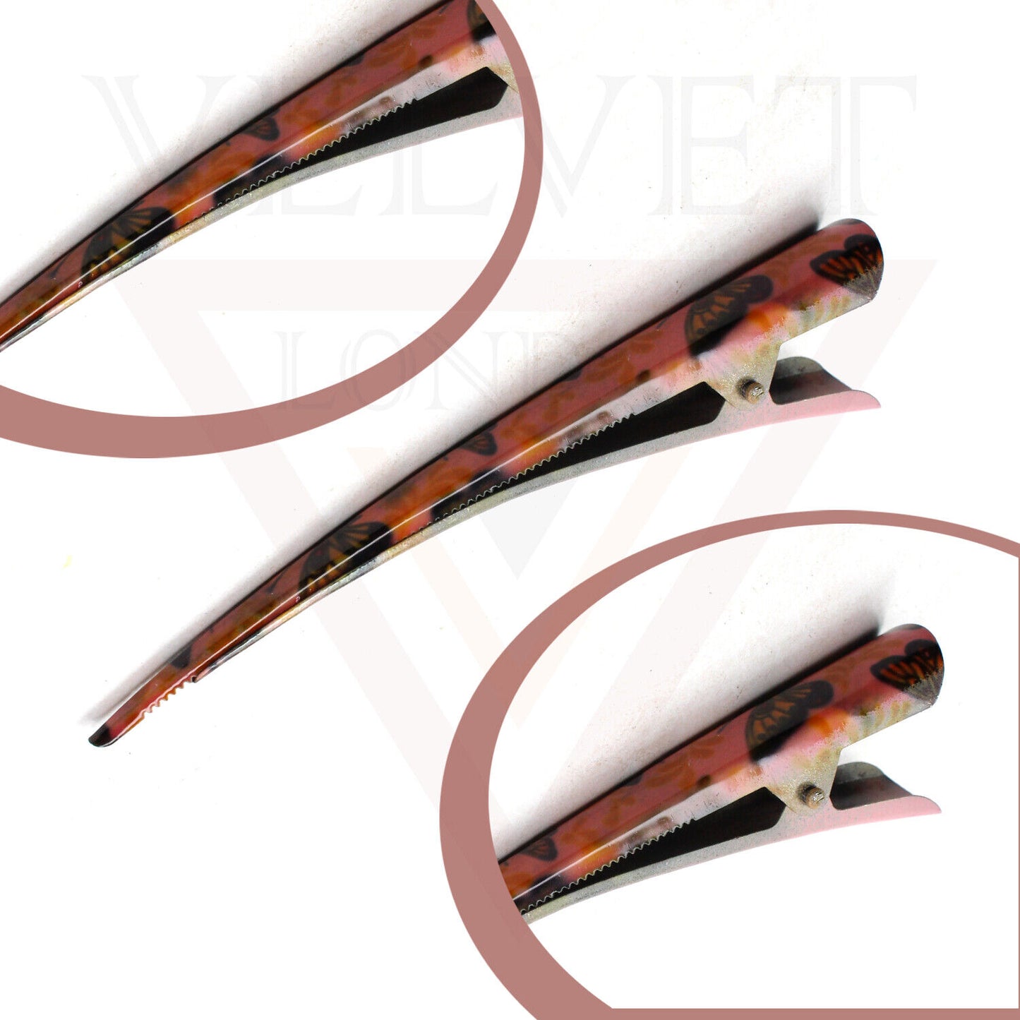 Duckbill Hair Clip Butterfly Metal Non-slip Crocodile Barrettes Teeth Clip Salon